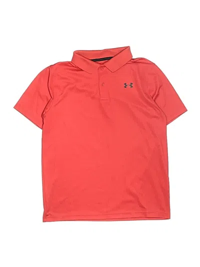 Pre-owned Under Armour Kids' Short Sleeve Polo Shirt In Red