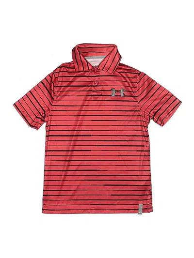 Pre-owned Under Armour Kids' Short Sleeve Polo Shirt In Red