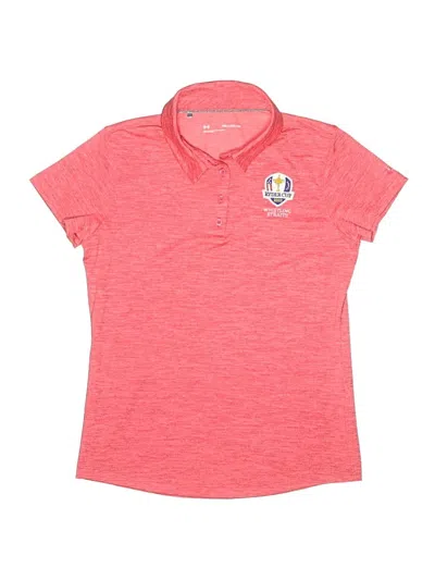 Pre-owned Under Armour Kids' Short Sleeve Polo Shirt In Red