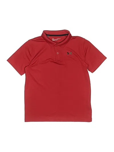 Pre-owned Under Armour Kids' Short Sleeve Polo Shirt In Red