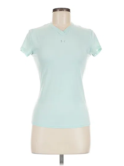Pre-owned Under Armour Short Sleeve Polo Shirt In Teal