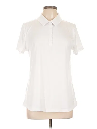 Pre-owned Under Armour Short Sleeve Polo Shirt In White