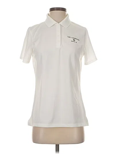 Pre-owned Under Armour Short Sleeve Polo Shirt In White