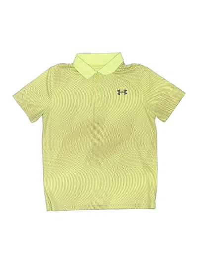 Pre-owned Under Armour Kids' Short Sleeve Polo Shirt In Yellow