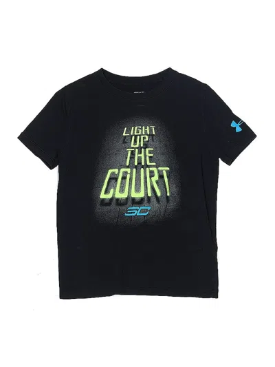 Pre-owned Under Armour Kids' Short Sleeve T-shirt In Black