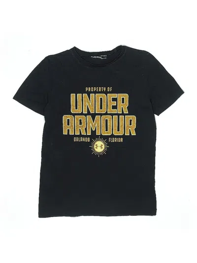 Pre-owned Under Armour Kids' Short Sleeve T-shirt In Black