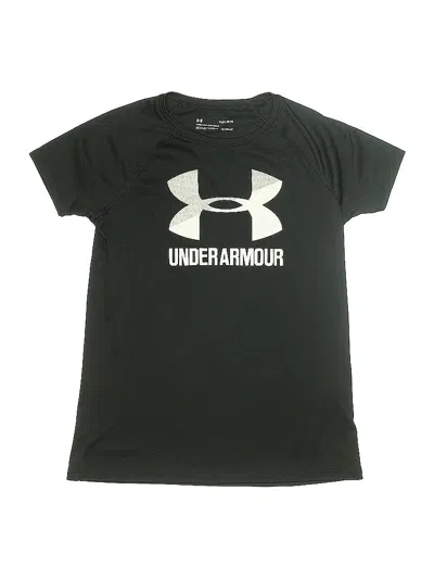 Pre-owned Under Armour Kids' Short Sleeve T-shirt In Black