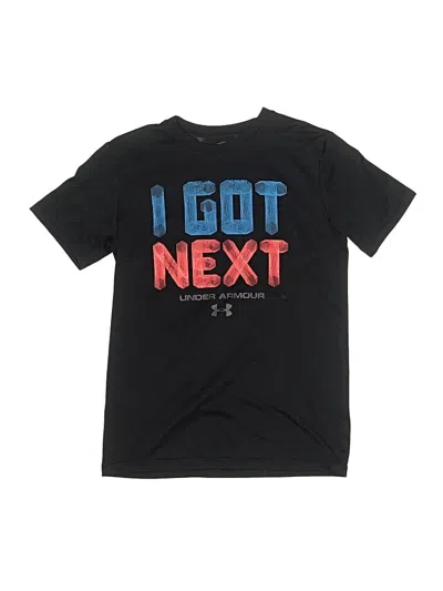 Pre-owned Under Armour Kids' Short Sleeve T-shirt In Black