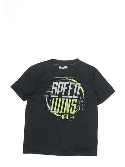 Pre-owned Under Armour Kids' Short Sleeve T-shirt In Black