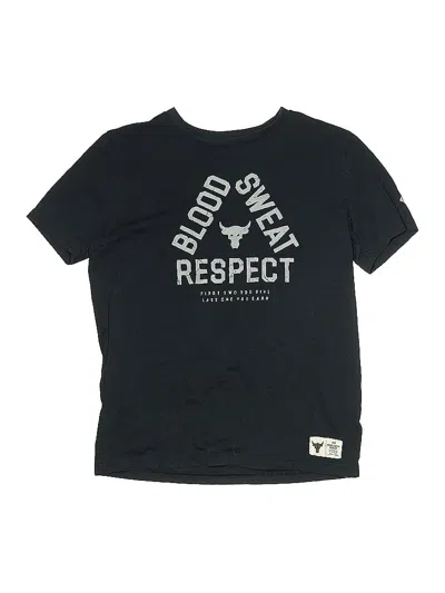 Pre-owned Under Armour Kids' Short Sleeve T-shirt In Black