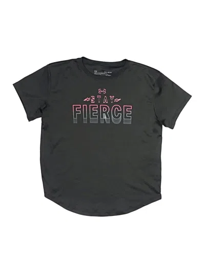 Pre-owned Under Armour Kids' Short Sleeve T-shirt In Black