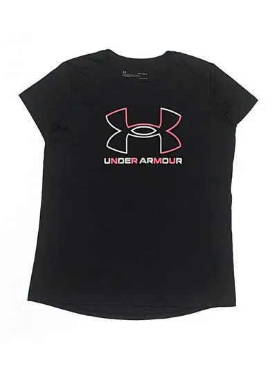 Pre-owned Under Armour Kids' Short Sleeve T-shirt In Black