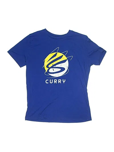 Pre-owned Under Armour Kids' Short Sleeve T-shirt In Blue