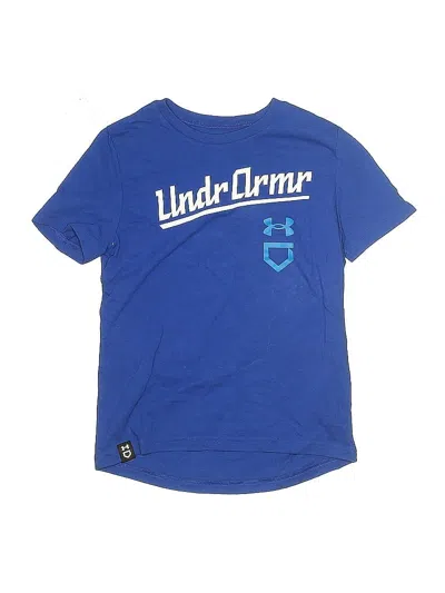 Pre-owned Under Armour Kids' Short Sleeve T-shirt In Blue