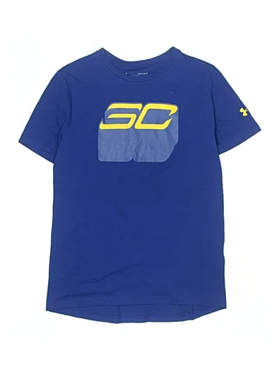Pre-owned Under Armour Kids' Short Sleeve T-shirt In Blue