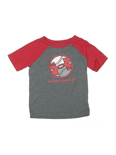 Pre-owned Under Armour Kids' Short Sleeve T-shirt In Gray