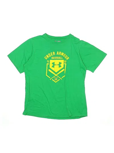 Pre-owned Under Armour Kids' Short Sleeve T-shirt In Green