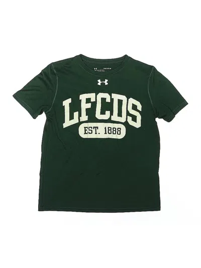 Pre-owned Under Armour Kids' Short Sleeve T-shirt In Green