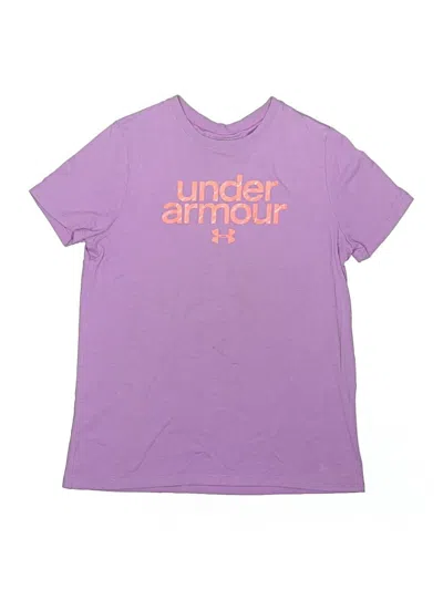 Pre-owned Under Armour Kids' Short Sleeve T-shirt In Purple