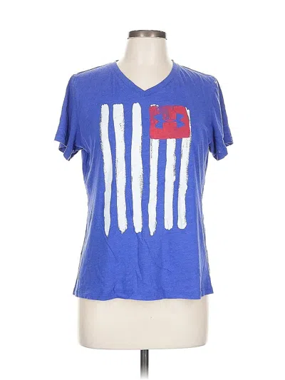 Pre-owned Under Armour Short Sleeve T-shirt In Purple