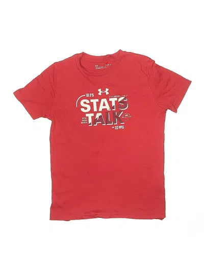 Pre-owned Under Armour Kids' Short Sleeve T-shirt In Red
