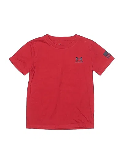Pre-owned Under Armour Kids' Short Sleeve T-shirt In Red