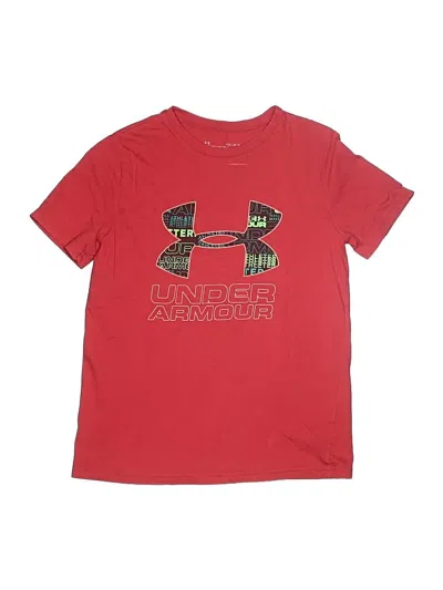 Pre-owned Under Armour Kids' Short Sleeve T-shirt In Red