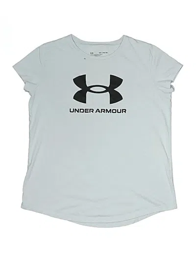 Pre-owned Under Armour Kids' Short Sleeve T-shirt In Silver