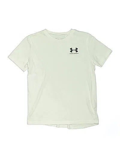 Pre-owned Under Armour Kids' Short Sleeve T-shirt In White