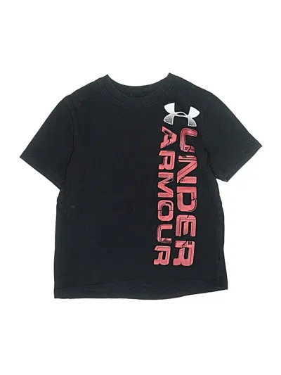 Pre-owned Under Armour Kids' Short Sleeve Top Black Tops