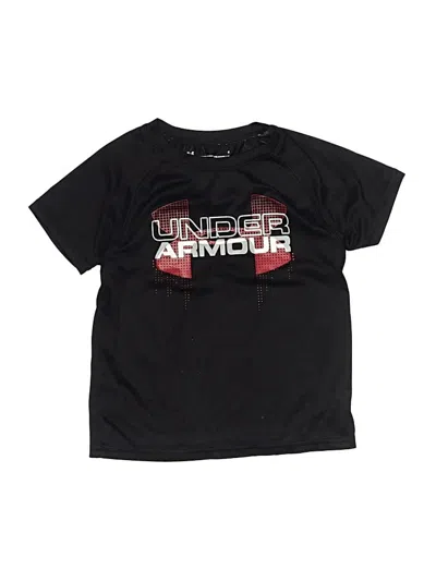 Pre-owned Under Armour Kids' Short Sleeve Top Black Tops