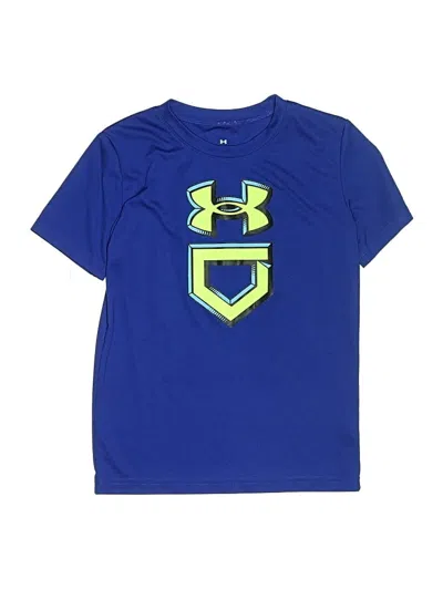 Pre-owned Under Armour Kids' Short Sleeve Top Blue Tops