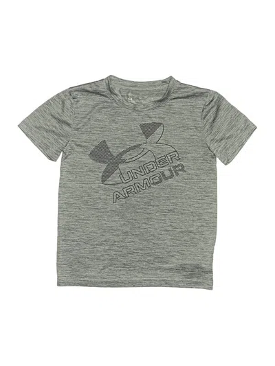 Pre-owned Under Armour Kids' Short Sleeve Top Gray Tops