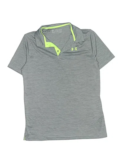 Pre-owned Under Armour Kids' Short Sleeve Top Gray Tops