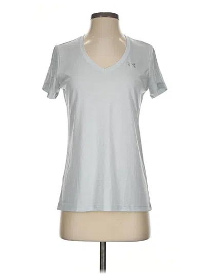 Pre-owned Under Armour Short Sleeve Top Gray V-neck Tops