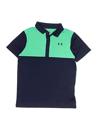 Pre-owned Under Armour Kids' Short Sleeve Top Green Tops