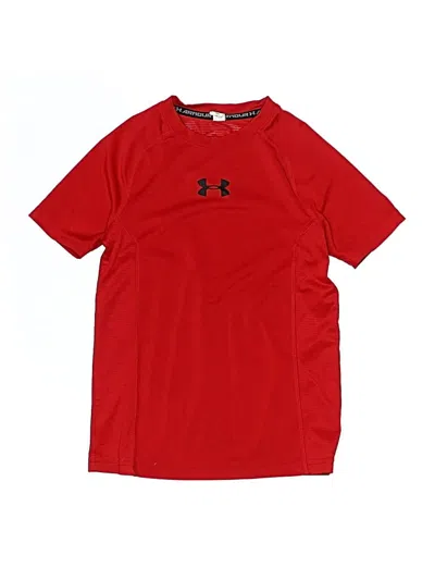 Pre-owned Under Armour Kids' Short Sleeve Top Red Tops