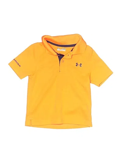 Pre-owned Under Armour Babies' Short Sleeve Top Yellow Tops