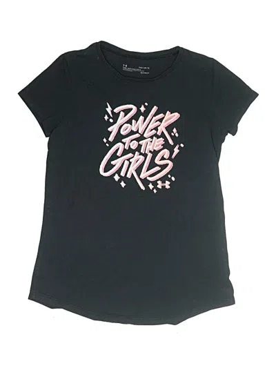 Pre-owned Under Armour Kids' Short Sleeve T-shirt In Black