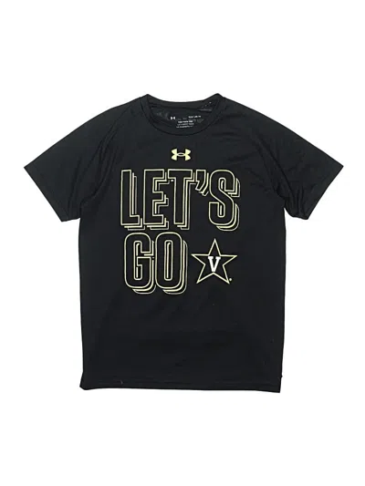 Pre-owned Under Armour Kids' Short Sleeve T-shirt In Black