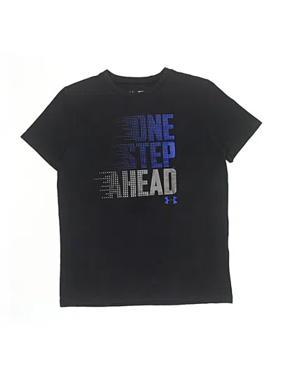 Pre-owned Under Armour Kids' Short Sleeve T-shirt In Black