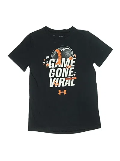 Pre-owned Under Armour Kids' Short Sleeve T-shirt In Black
