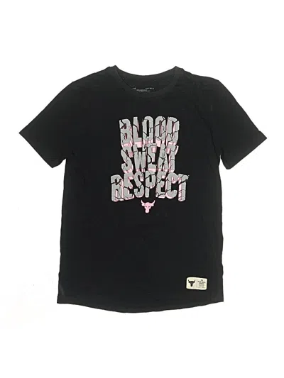 Pre-owned Under Armour Kids' Short Sleeve T-shirt In Black