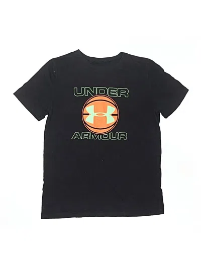 Pre-owned Under Armour Kids' Short Sleeve T-shirt In Black