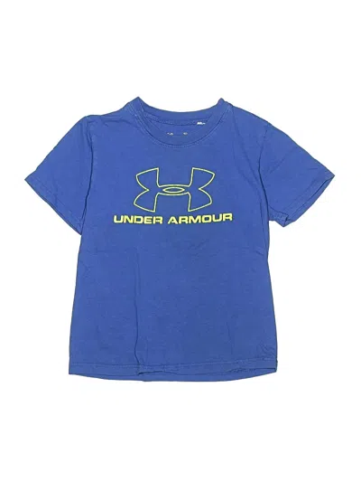 Pre-owned Under Armour Kids' Short Sleeve T-shirt In Blue