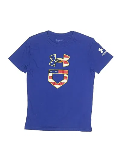 Pre-owned Under Armour Kids' Short Sleeve T-shirt In Blue