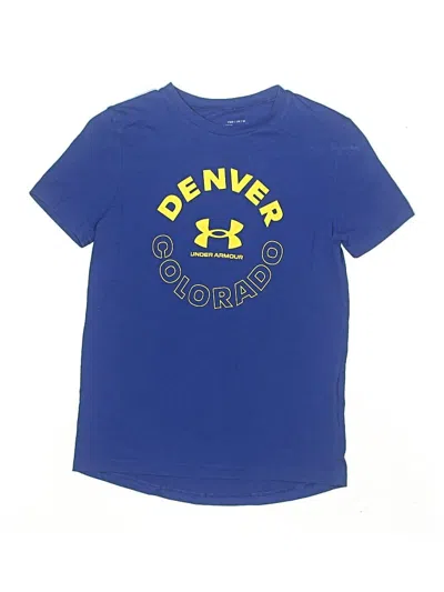 Pre-owned Under Armour Kids' Short Sleeve T-shirt In Blue