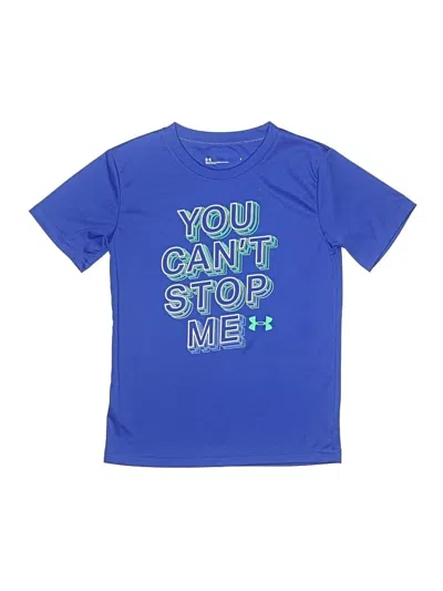 Pre-owned Under Armour Kids' Short Sleeve T-shirt In Blue