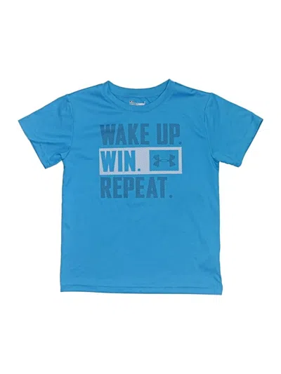 Pre-owned Under Armour Kids' Short Sleeve T-shirt In Blue