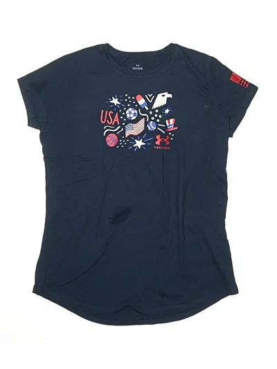 Pre-owned Under Armour Kids' Short Sleeve T-shirt In Blue